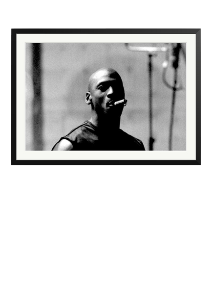 Sonic Editions Michael Jordan's Cigar Framed Print, Black