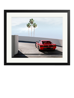 Sonic Editions Ferrari Testarossa Framed Print, Black