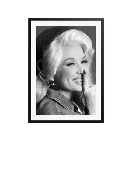 Sonic Editions Dolly Parton Studio Framed Print, Black
