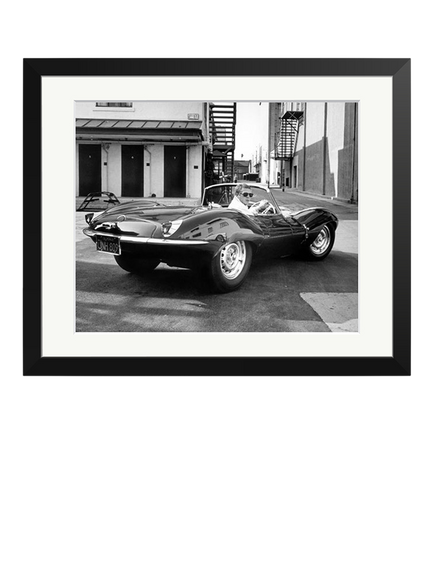 Sonic Editions Steve McQueen 1963 Framed Print, Black