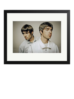Sonic Editions Oasis in London 1995 Framed Print, Black