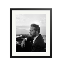 Sonic Editions Paul Newman in Venice 1963 Framed Print, Black