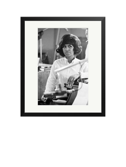 Sonic Editions Aretha Franklin 1967 Framed Print, Black