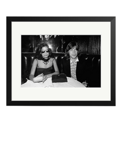 Sonic Editions Mick & Bianca Jagger Framed  Print, Black