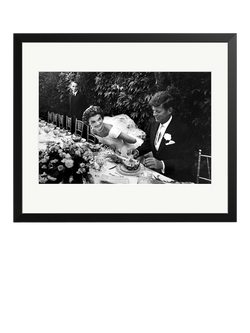Sonic Editions The Kennedy Wedding Framed Print, Black