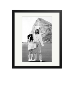 Sonic Editions Mr & Mrs Lennon Framed Print, Black