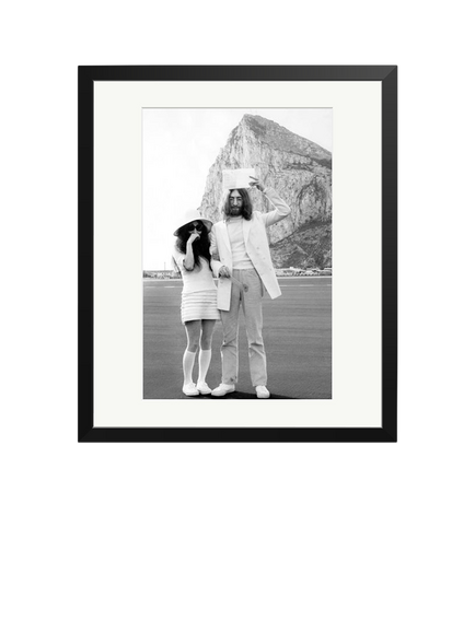 Sonic Editions Mr & Mrs Lennon Framed Print, Black