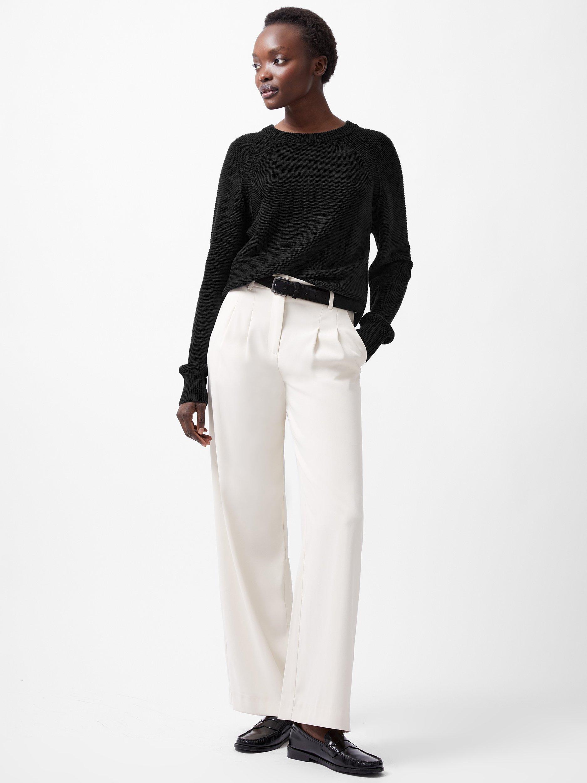 Product image 2 of 4, which shows French Connection Lilly Mozart Crew Neck Jumper, Blackout, XS