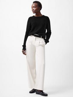 French Connection Lilly Mozart Crew Neck Jumper - view 2, Blackout