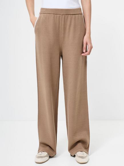 French Connection Jordan Colour Contrast Trousers, Brown/White