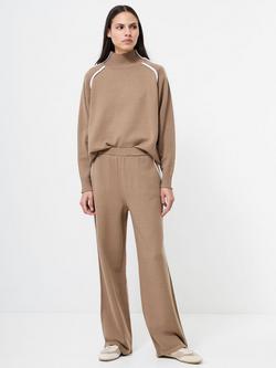 French Connection Jordan Colour Contrast Trousers - view 2, Brown/White