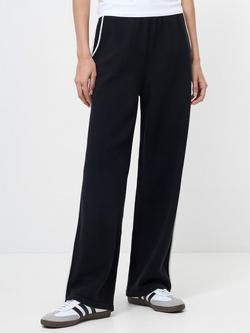 French Connection Jordan Colour Contrast Trousers, Black/White