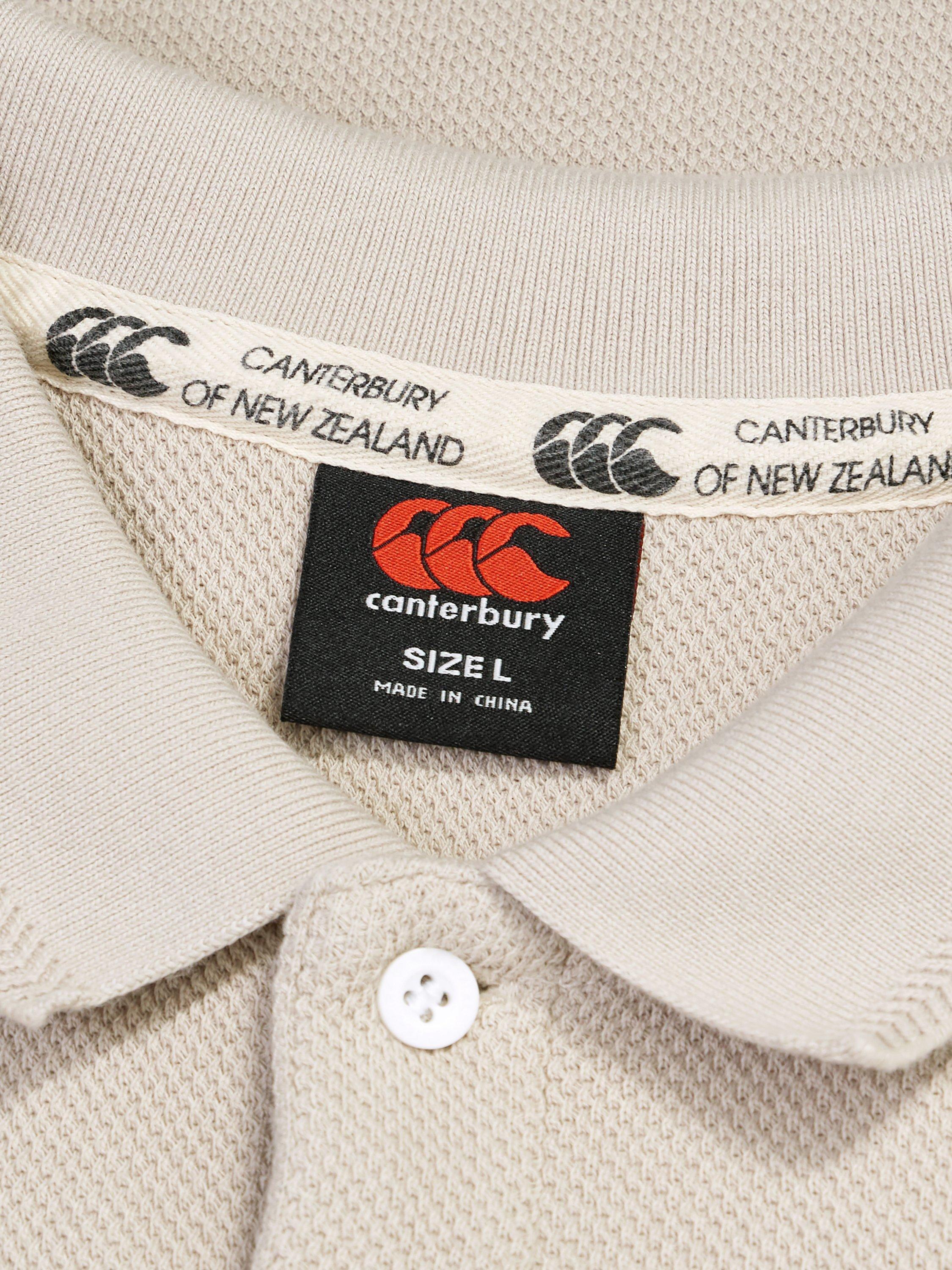 Product image 4 of 8, which shows Canterbury CCC Classic Polo, Beige Red, S