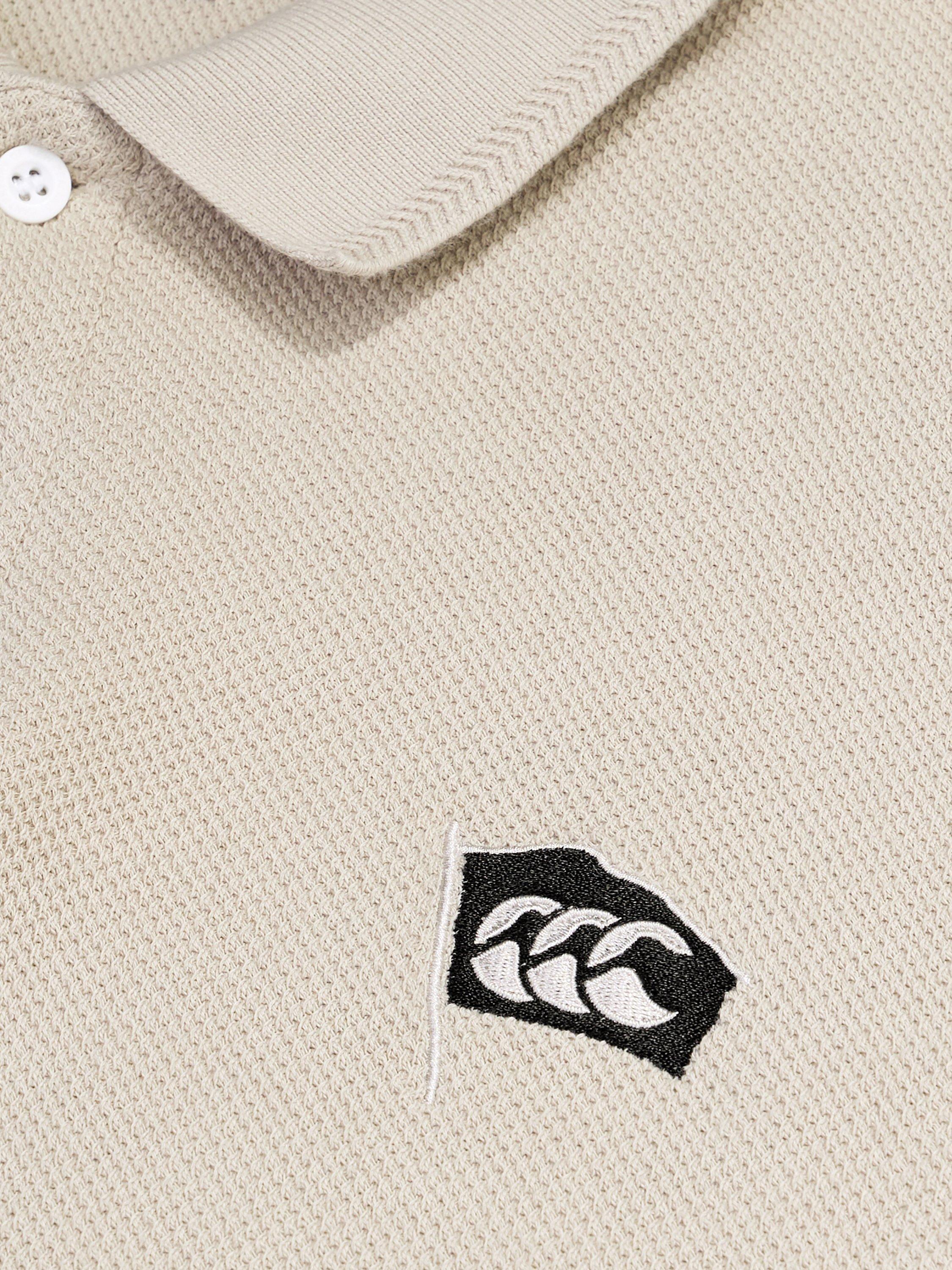 Product image 5 of 8, which shows Canterbury CCC Classic Polo, Beige Red, S
