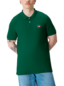 Canterbury CCC Classic Pique Polo Shirt, Green Stripe, Green Stripe