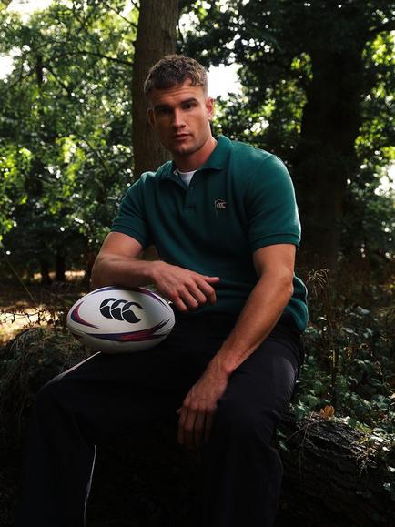 Canterbury CCC Classic Pique Polo Shirt, Green Stripe - view 2, Green Stripe