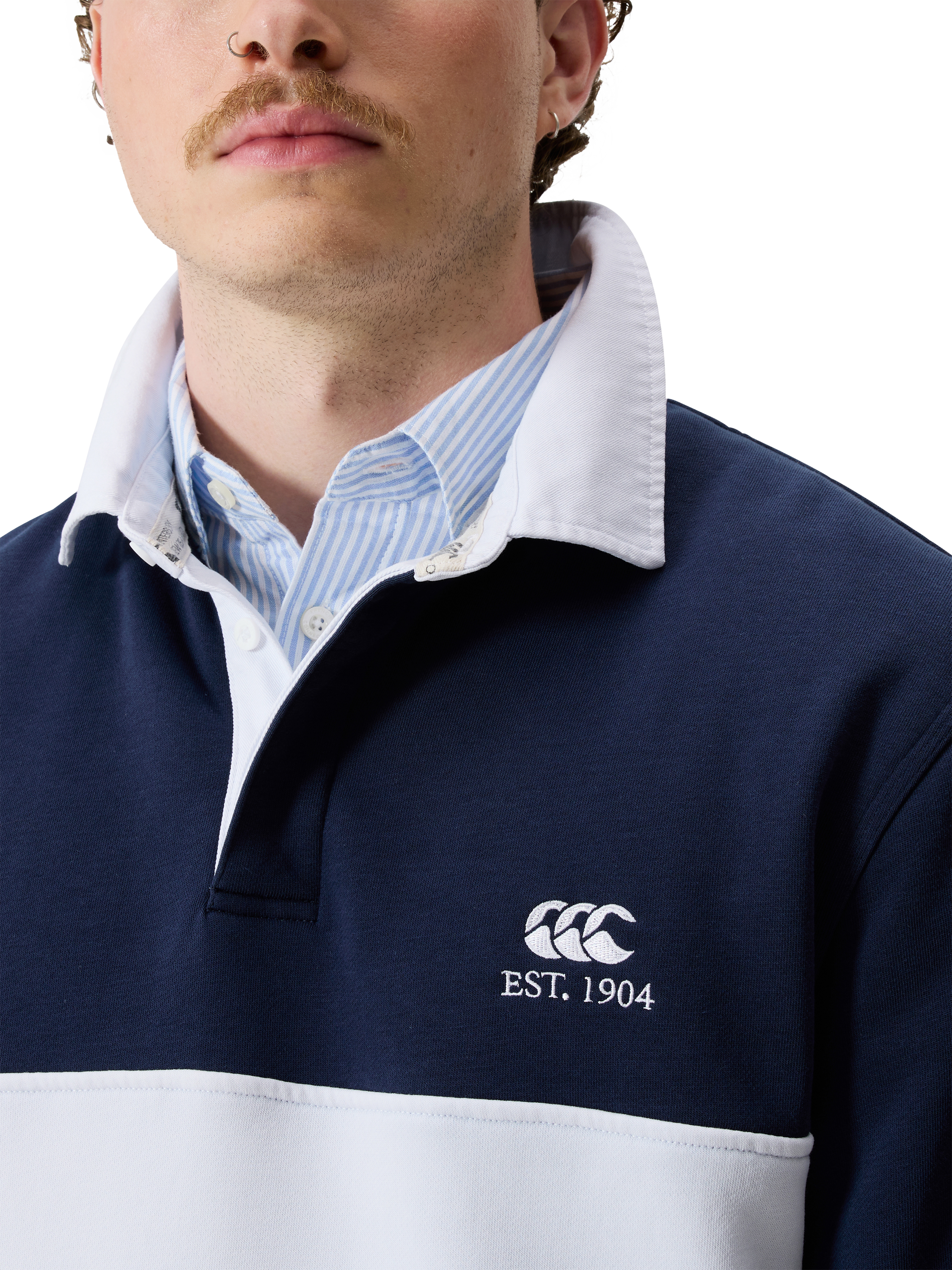 Product image 5 of 6, which shows Canterbury CCC Rugby Sweatshirt, Navy, S