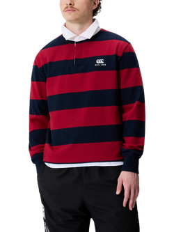 Canterbury CCC Hoop Rugby Jersey, Red/Blue, Red/Blue