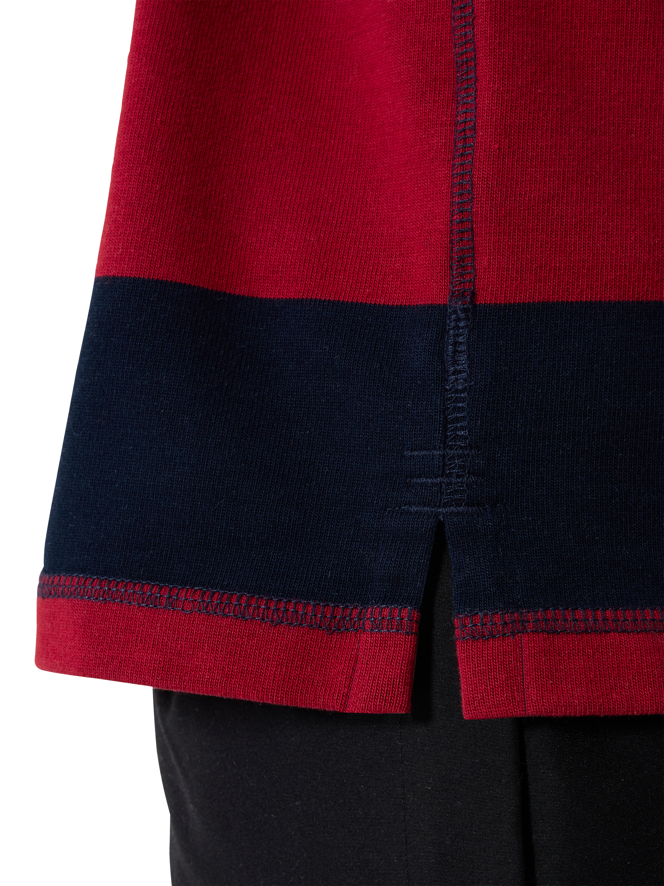 Product image 7 of 8, which shows Canterbury CCC Hoop Rugby Jersey, Red/Blue, S