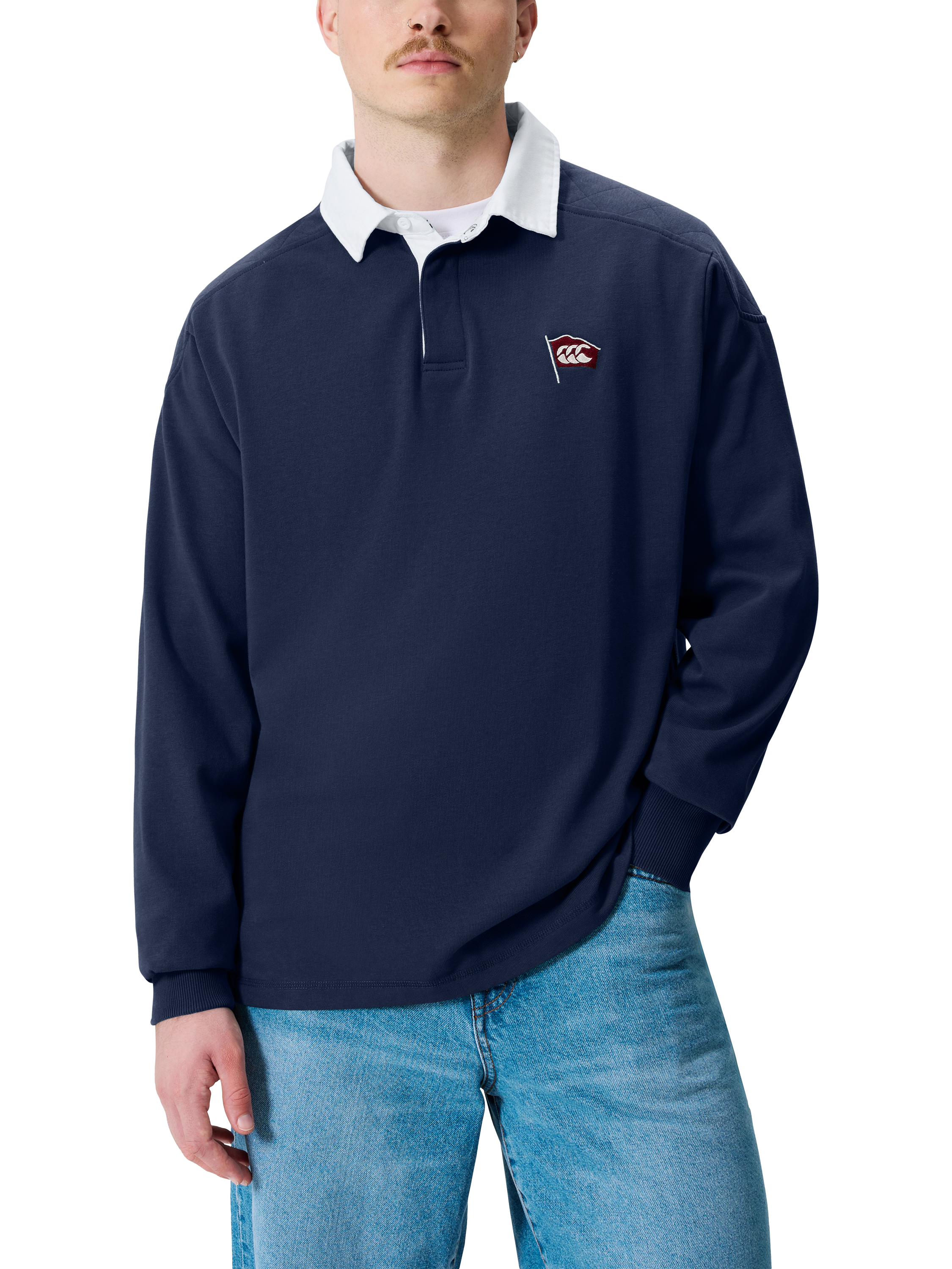 Product image 1 of 7, which shows Canterbury CCC Rugby Jersey, Blue, S