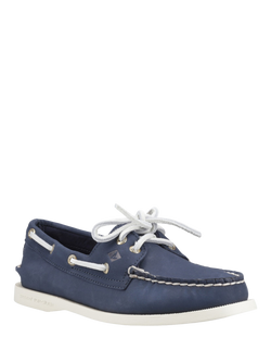 Sperry Authentic Original 2 Eye Boat Shoes, Navy - view 2, Navy