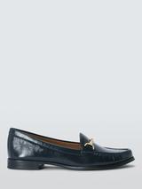 Hotter Clovelly Wide Fit Leather Loafer, French Navy display picture 1