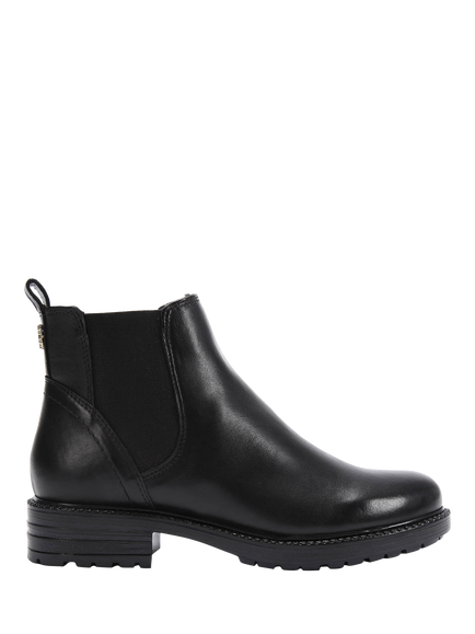 Carvela Russ Wide Fit Leather Ankle Boots, Black, Black