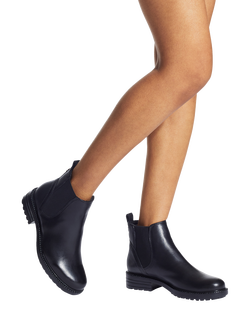 Carvela Russ Wide Fit Leather Ankle Boots, Black - view 2, Black