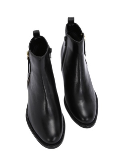 Carvela Secil Wide Fit Leather Ankle Boots, Black - view 2, Black