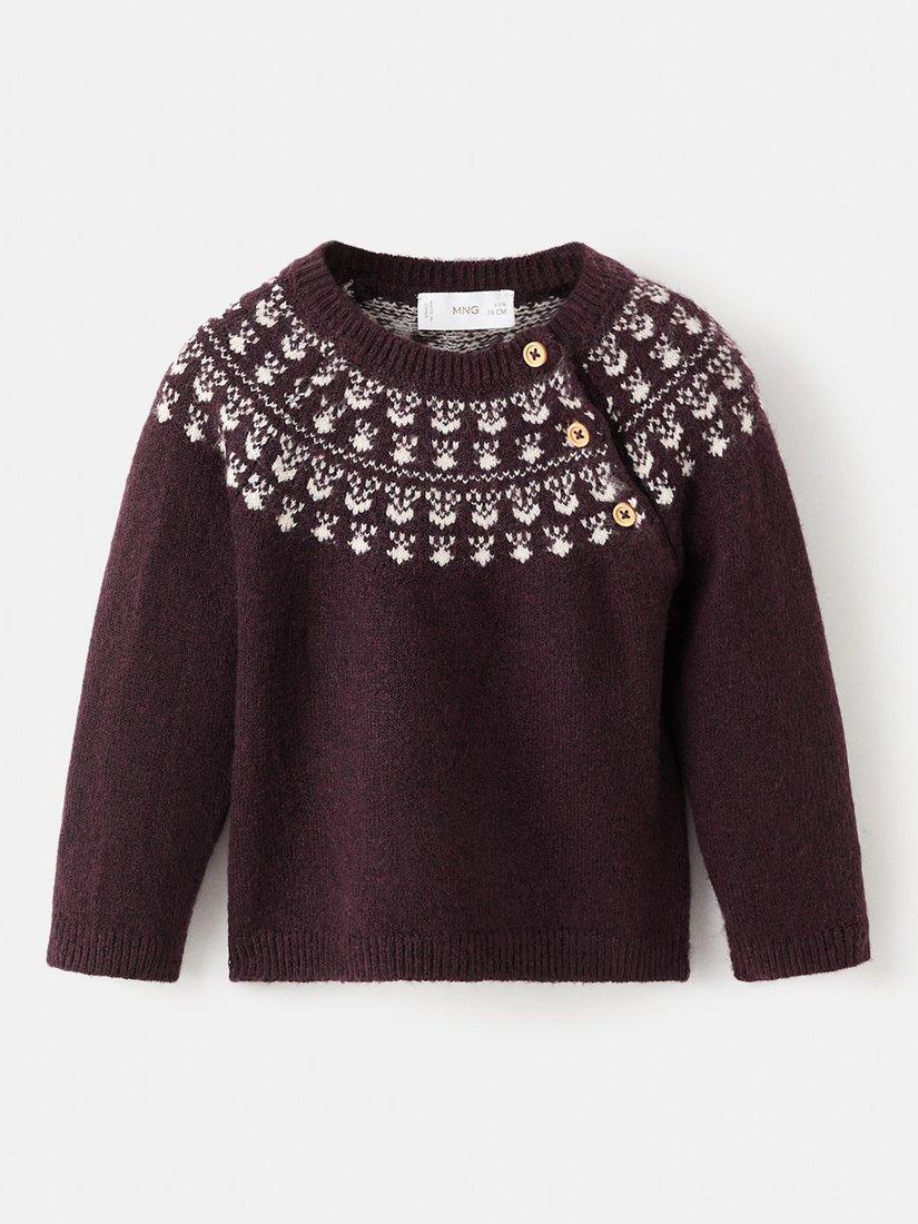 Mango Baby Forest Jumper, Dark Red