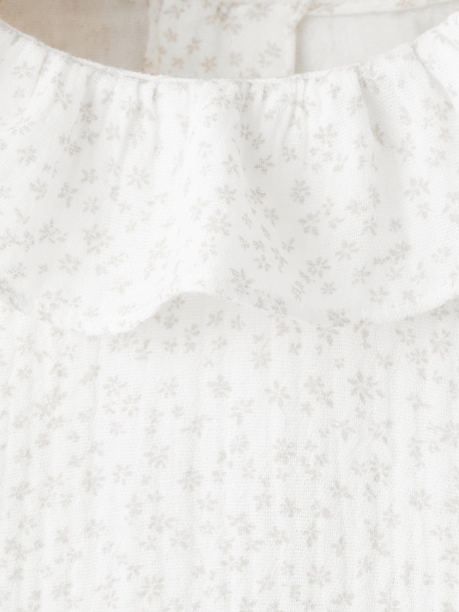 Product image 4 of 4, which shows Mango Baby Paris Blouse, Natural White, 1-3 months