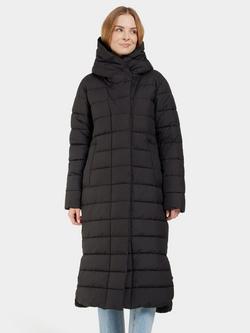 Didriksons Stella Longline Quilted Parka, Black