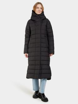Didriksons Stella Longline Quilted Parka - view 2, Black