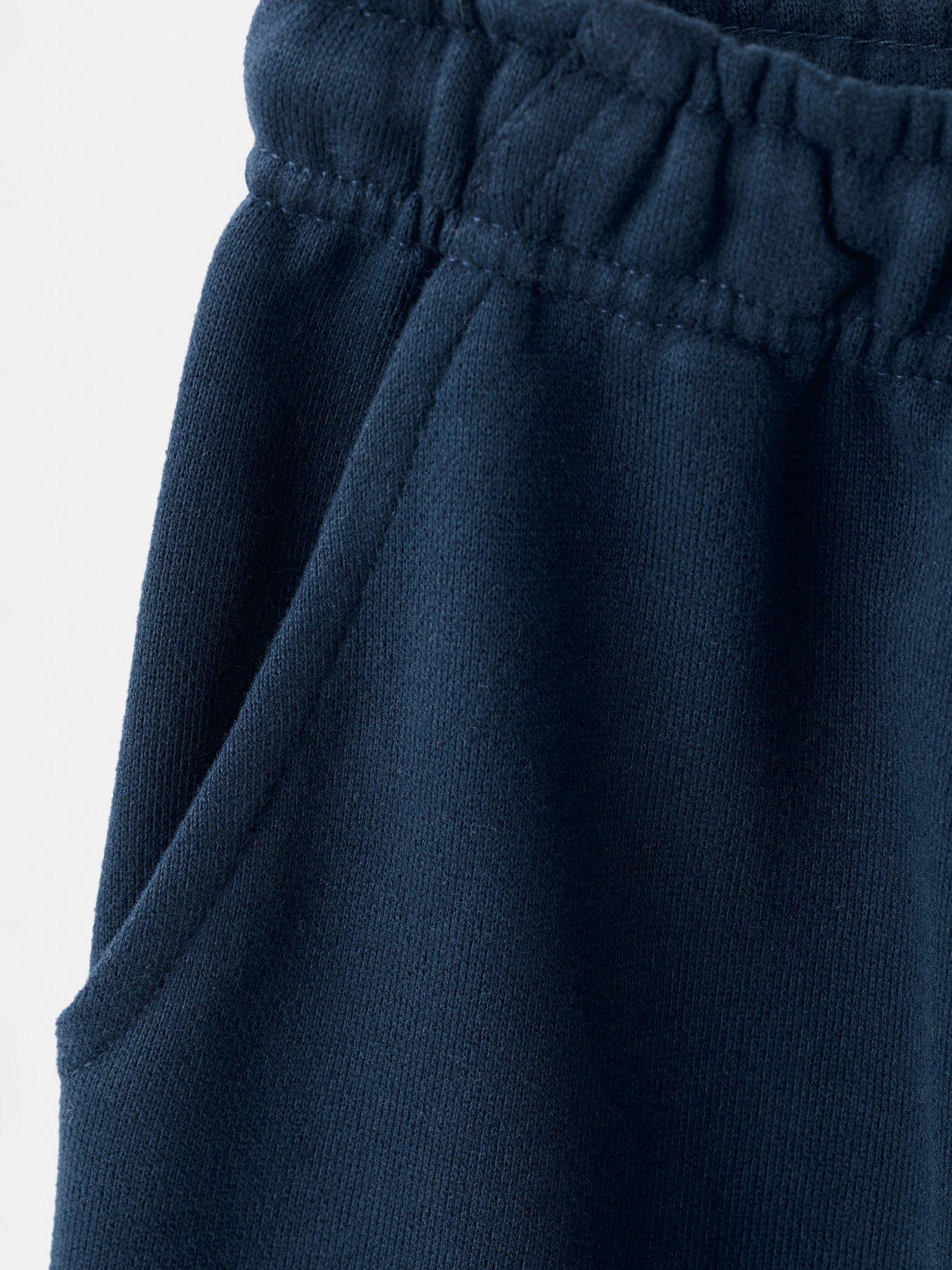 Product image 5 of 6, which shows Mango Kids' Slowchy Cotton Blend Drawstring Trousers, Navy, 8 years