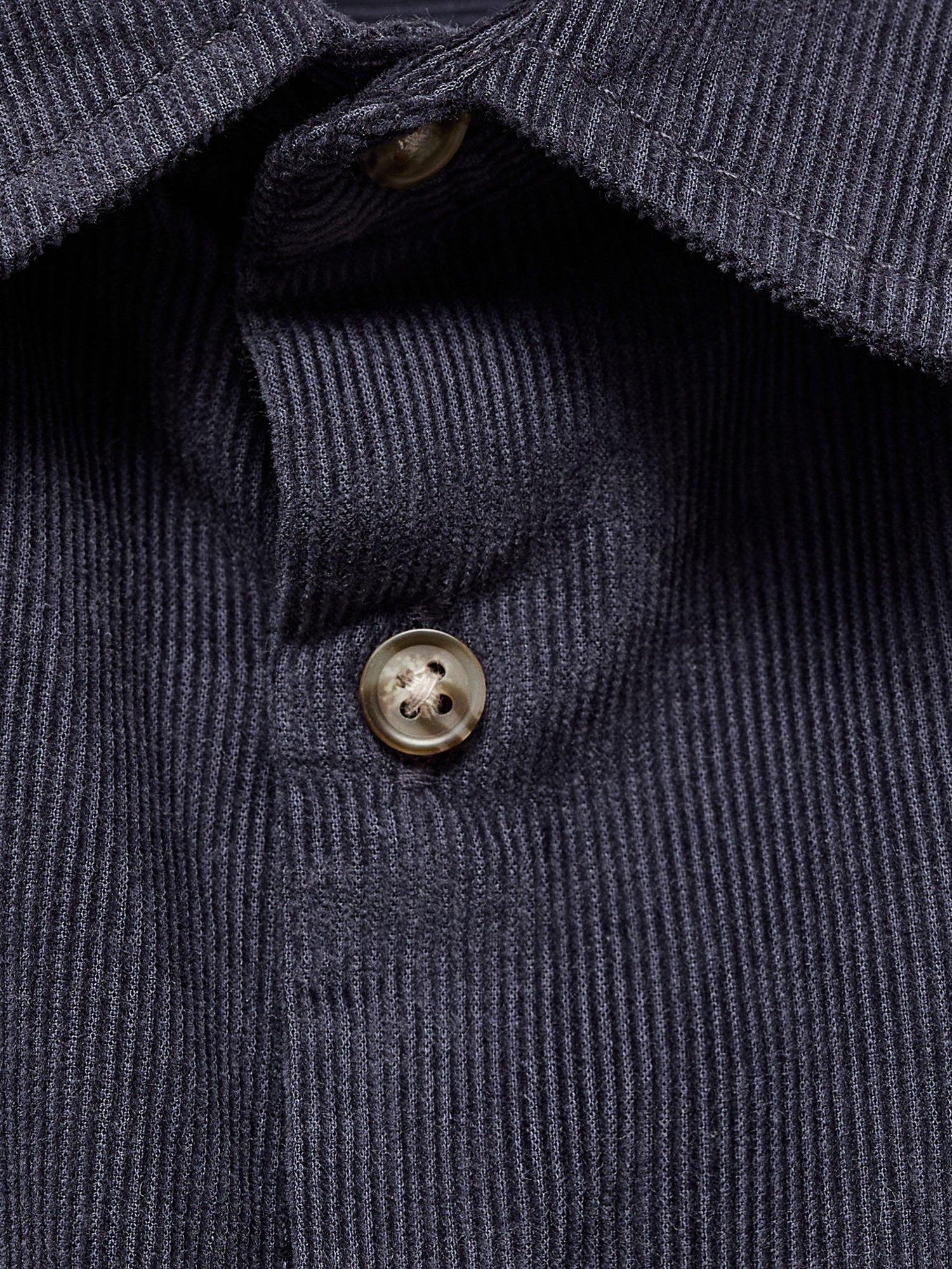 Product image 4 of 4, which shows Mango Kids' Coenb Pure Cotton Long Sleeve Shirt, Navy, 12-18 months