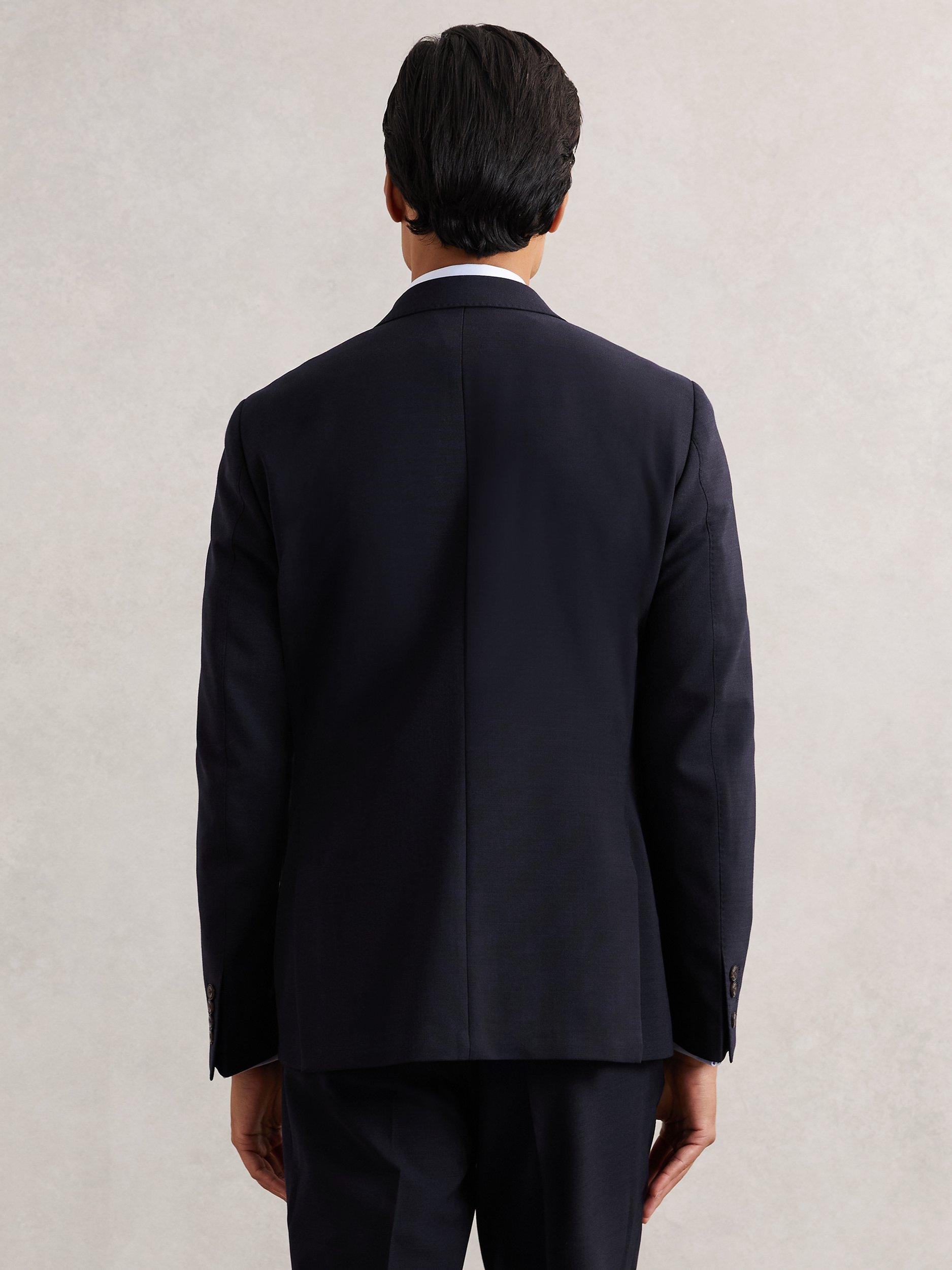 Product image 2 of 5, which shows Reiss Belmont Tailored Blazer, Navy, 36