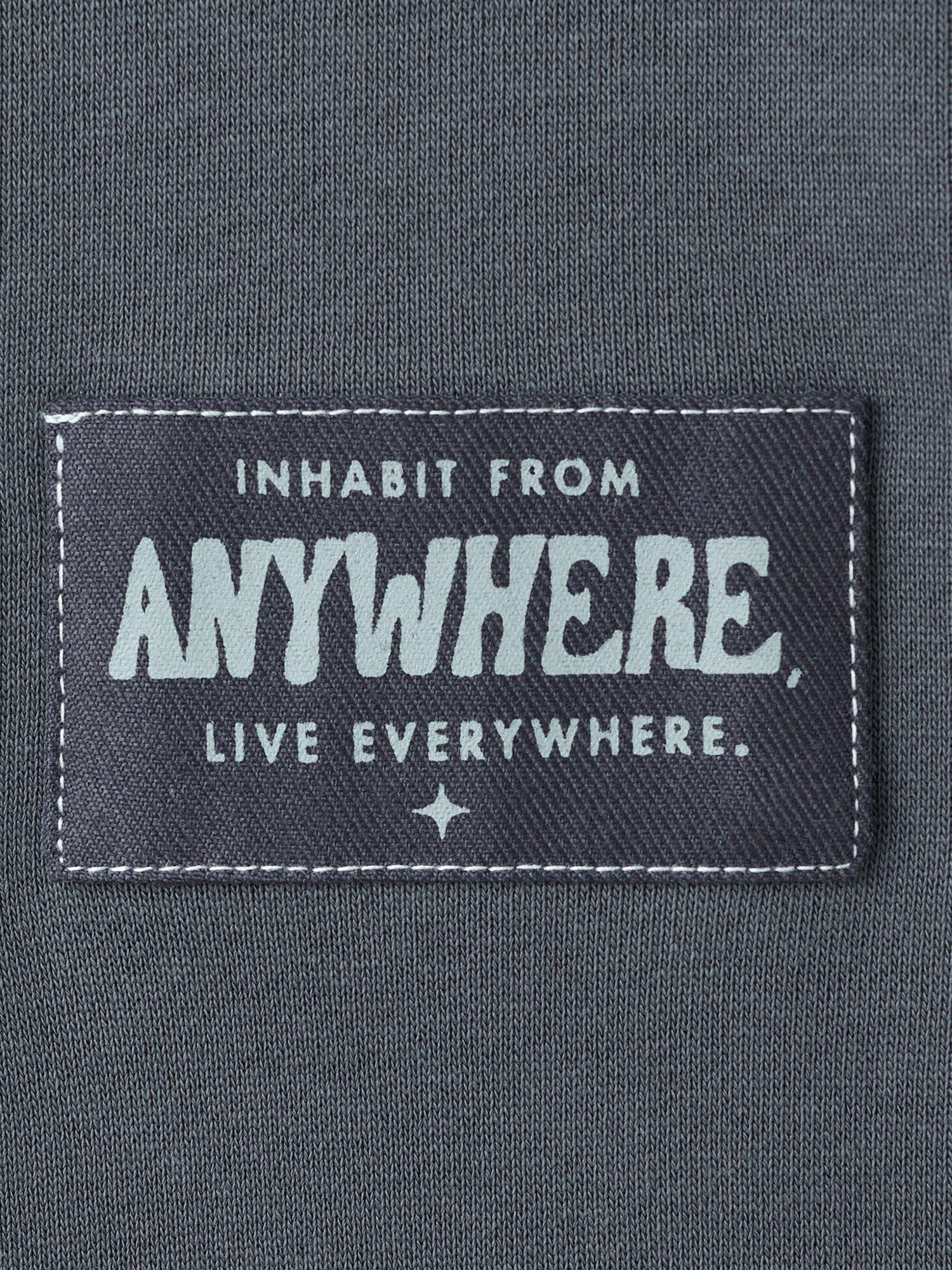 Product image 3 of 4, which shows Mango Kids' Haven Cotton Blend Back Print Sweatshirt, Dark Grey, 11-12 years