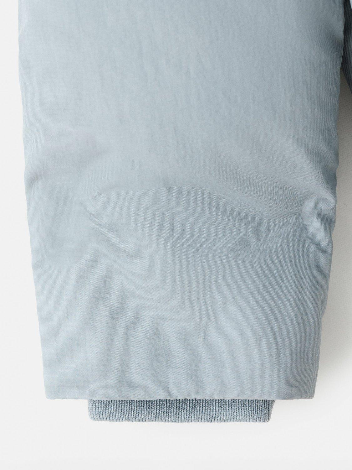 Product image 4 of 5, which shows Mango Kids' Dani Hooded Parka Coat, Turquoise/Aqua, 9-12 months