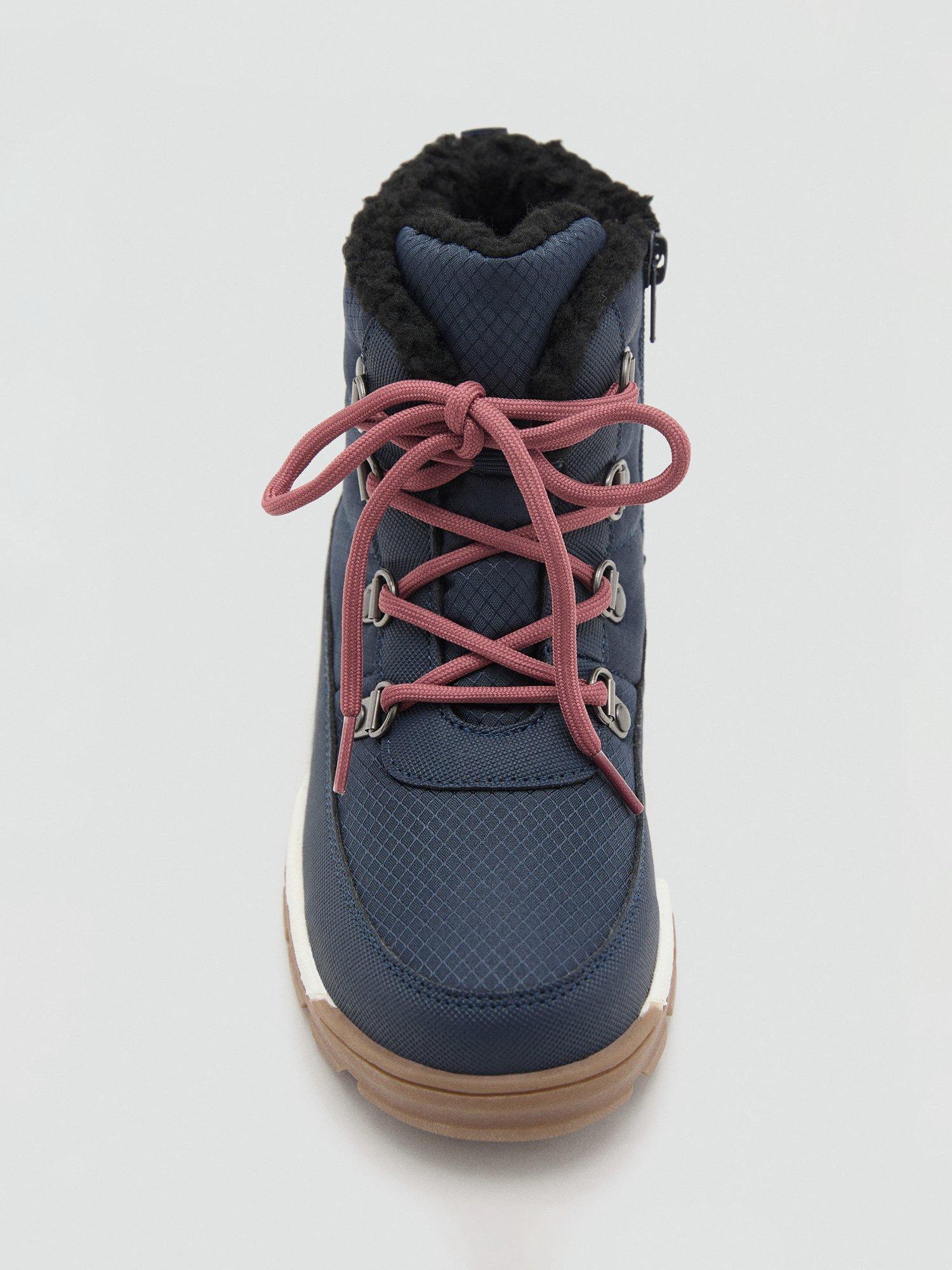 Product image 5 of 5, which shows Mango Kids' Neo Lace Up Walking Boots, Medium Blue, 1