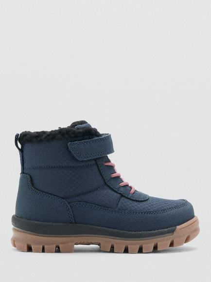 Mango Kids' Neo Walking Boots, Medium Blue, Medium Blue