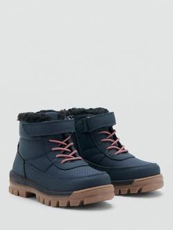 Mango Kids' Neo Walking Boots, Medium Blue - view 2, Medium Blue