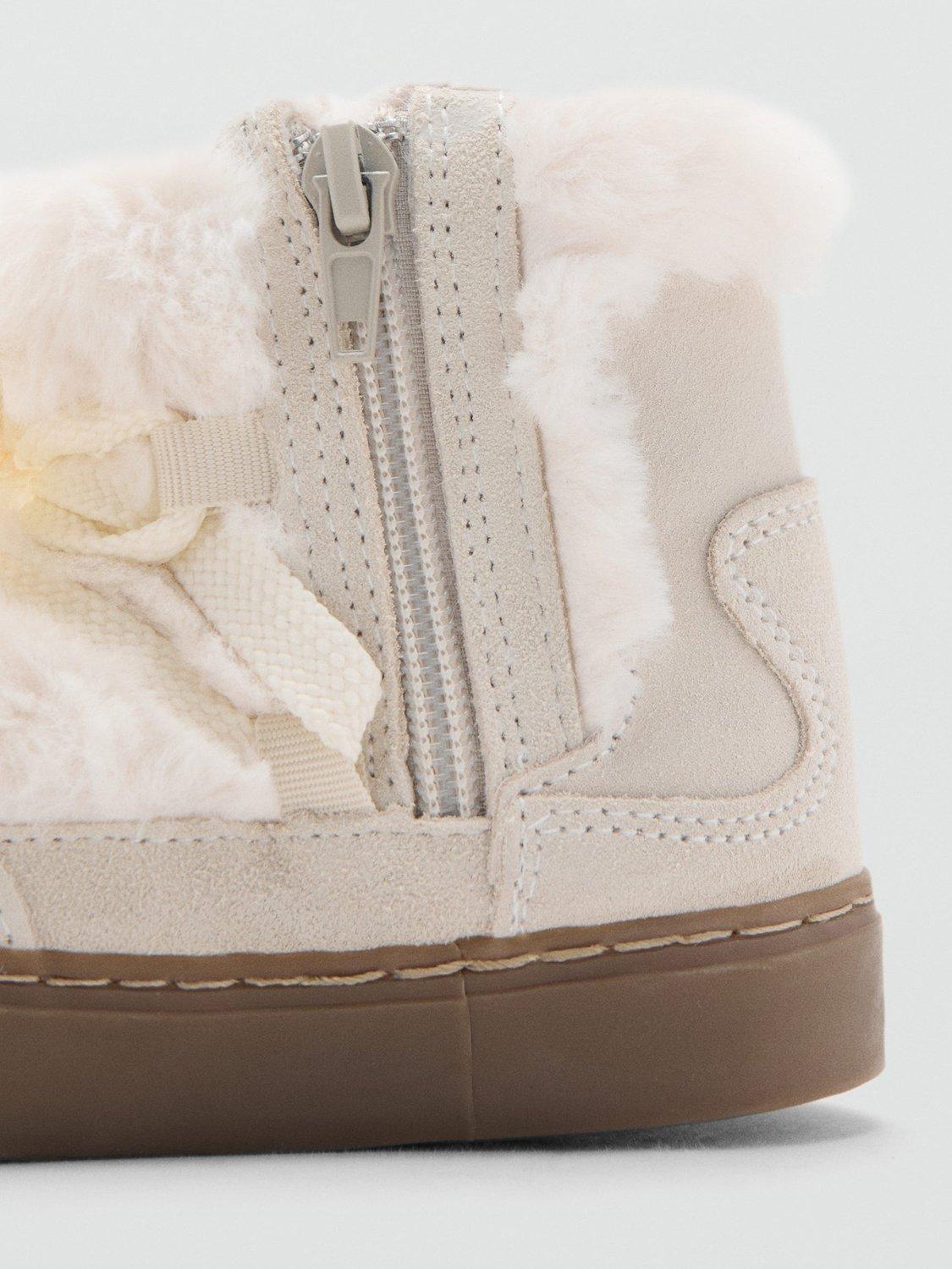 Product image 3 of 5, which shows Mango Kids' Zurib Boots, Pastel Brown, 8.5 Jnr