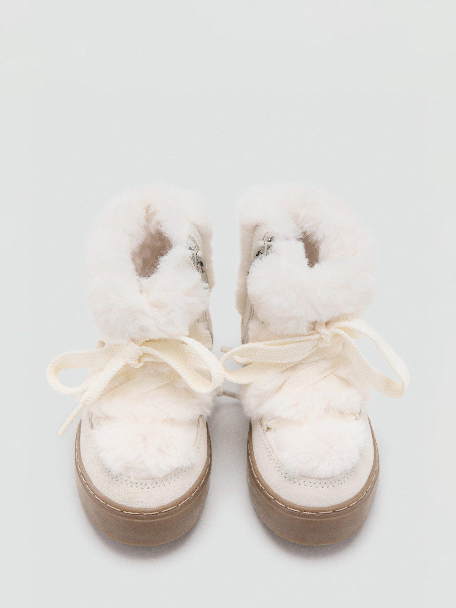 Product image 4 of 5, which shows Mango Kids' Zurib Boots, Pastel Brown, 8.5 Jnr