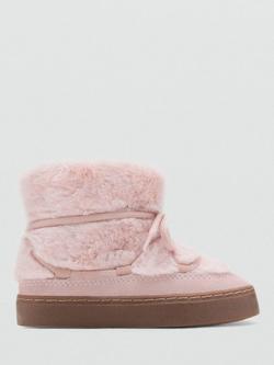 Mango Kids' Zuri Boots, Pastel Pink, Pastel Pink