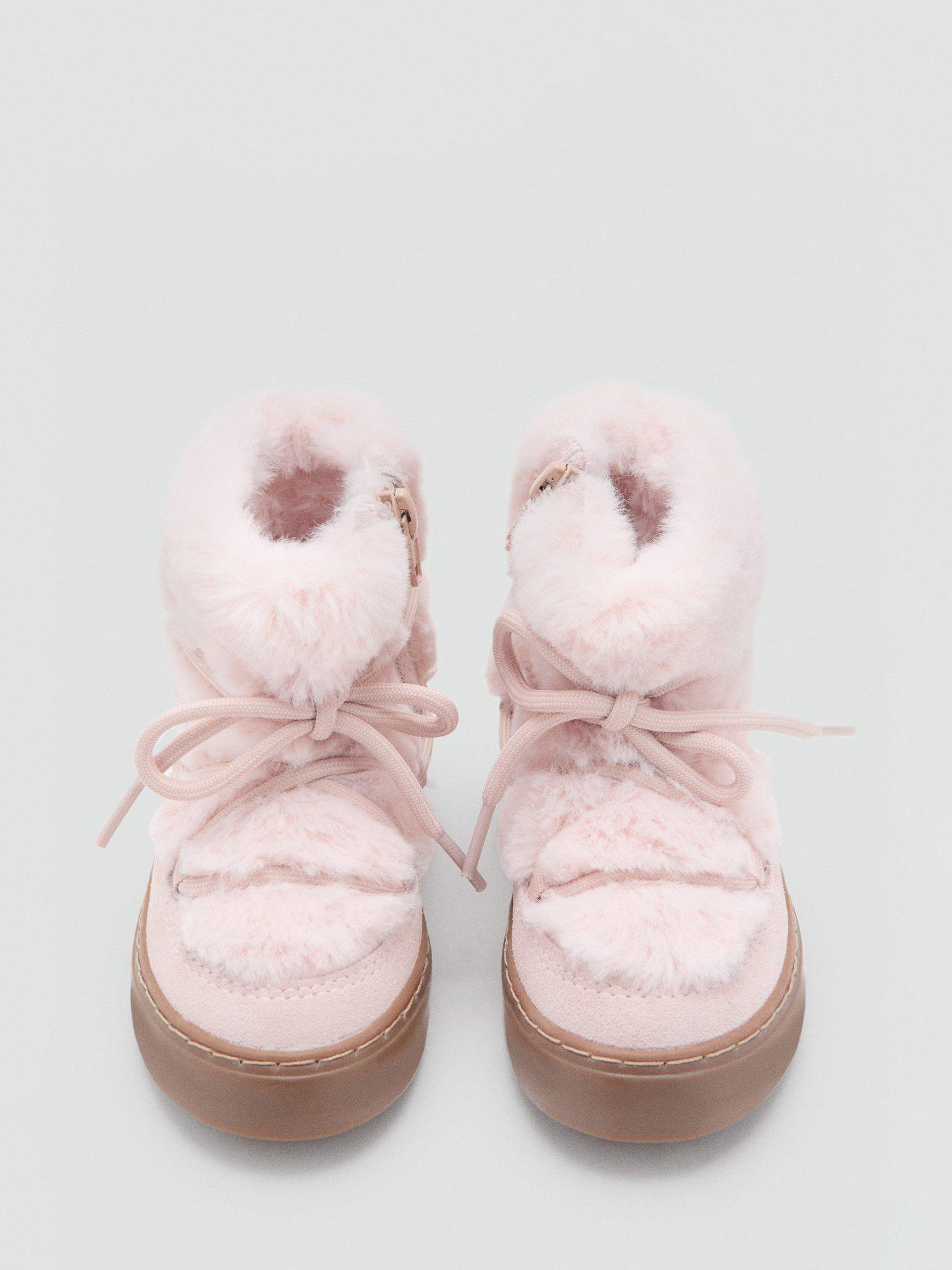 Product image 4 of 4, which shows Mango Kids' Zuri Boots, Pastel Pink, 9 Jnr