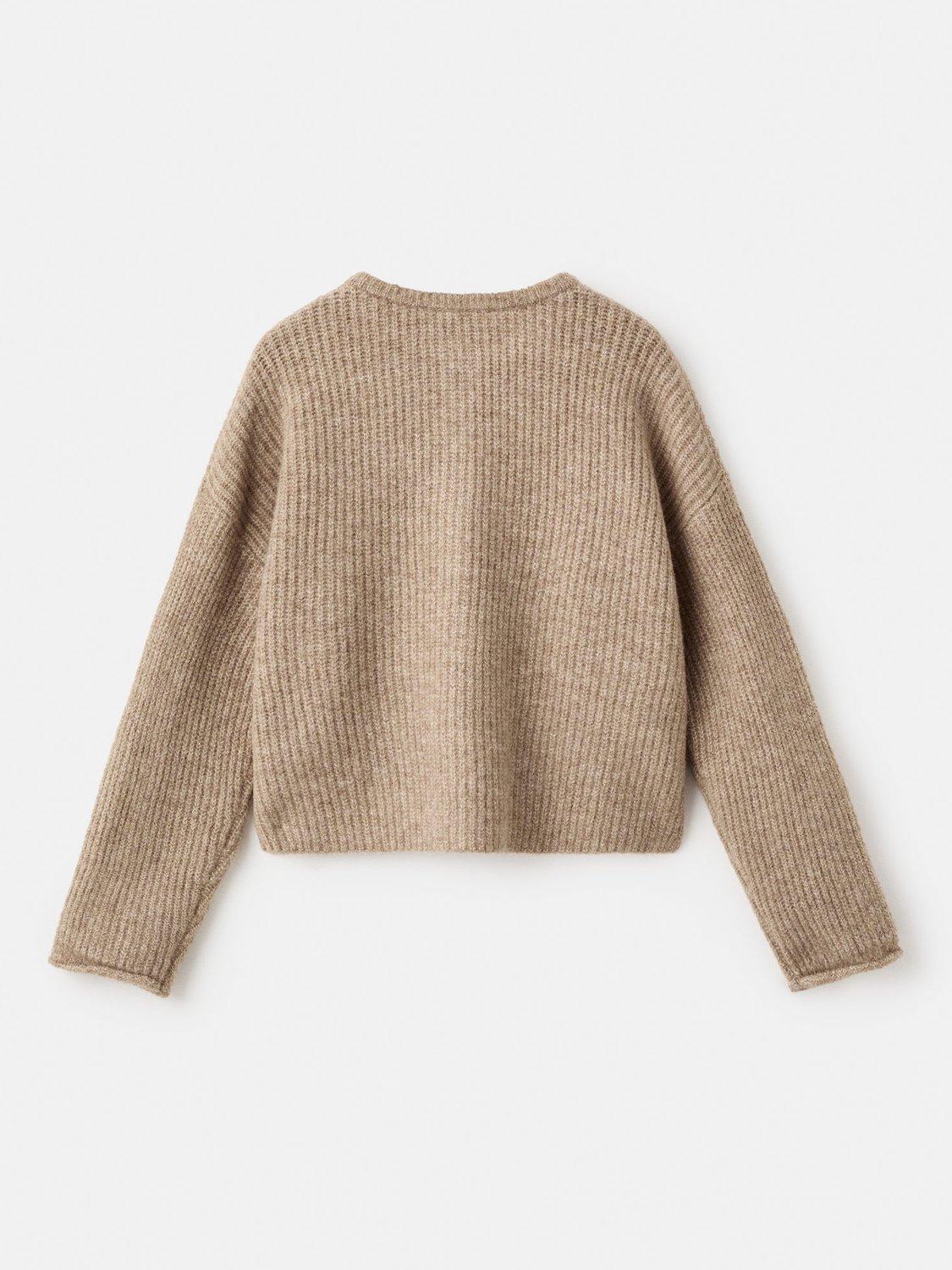Product image 2 of 4, which shows Mango Kids' Janine Cardigan, Medium Brown, 11-12 years