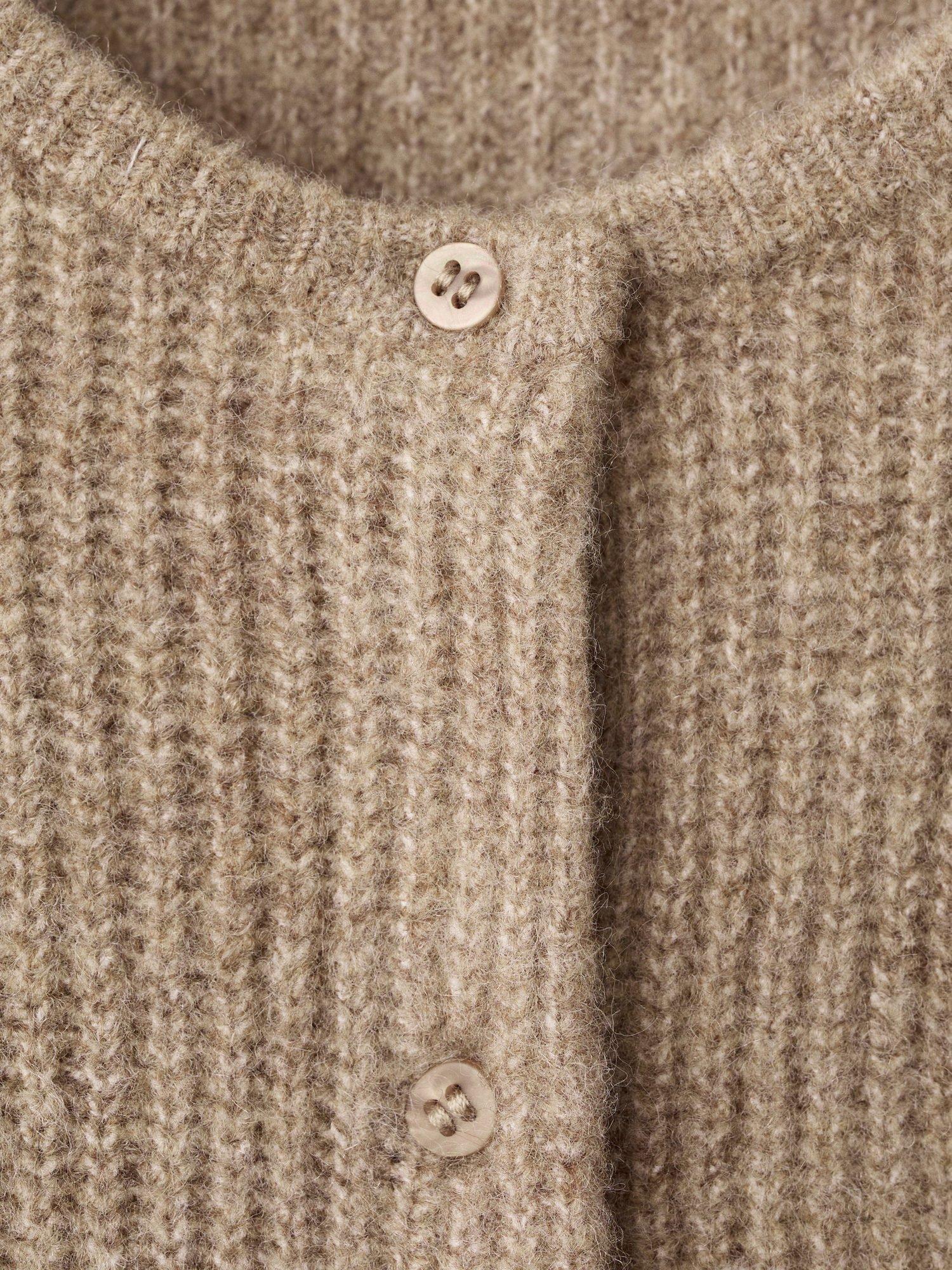 Product image 3 of 4, which shows Mango Kids' Janine Cardigan, Medium Brown, 11-12 years
