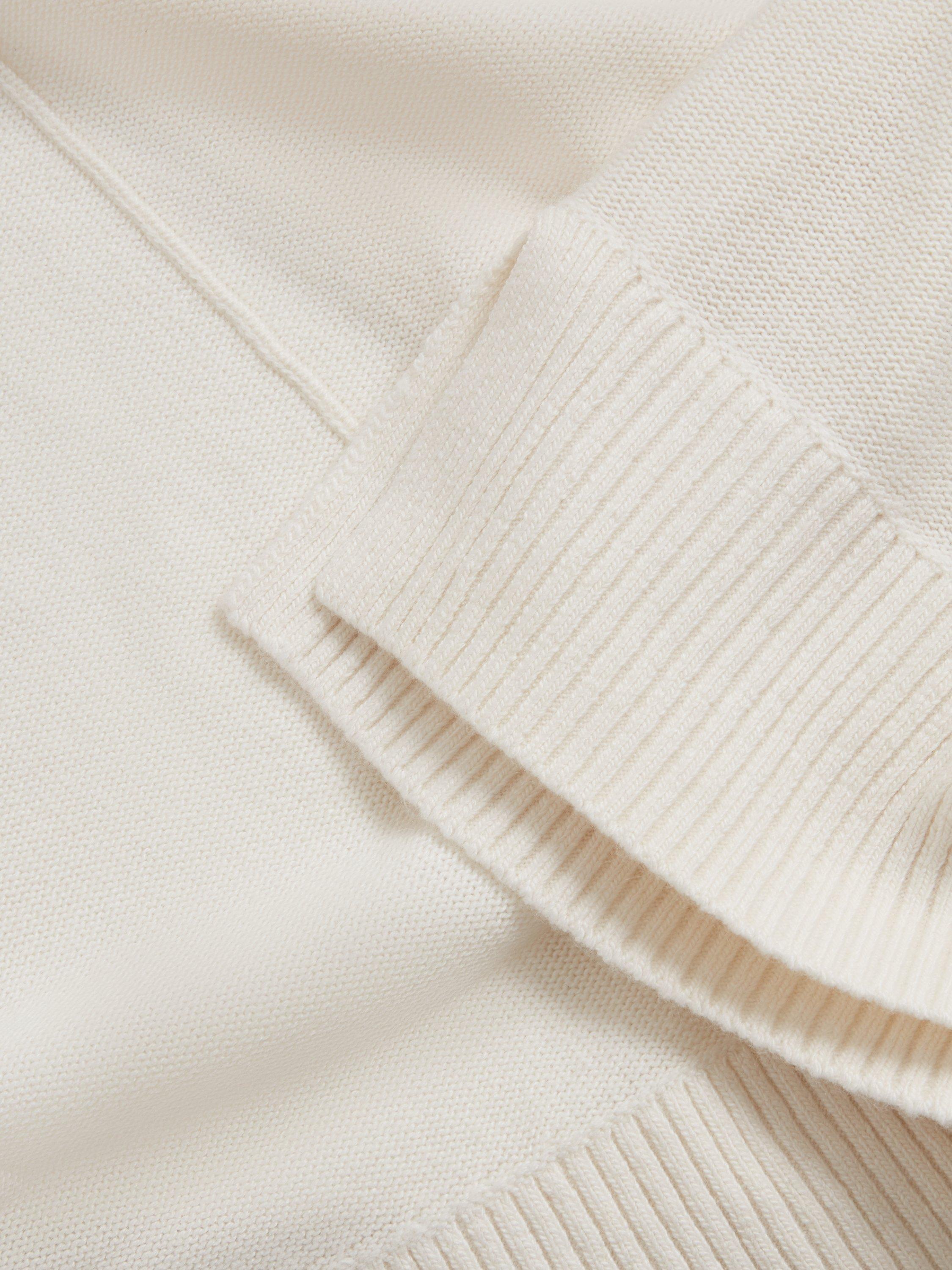 Product image 7 of 11, which shows Ted Baker Mallee V-Neck Boxy Cardigan, White, S