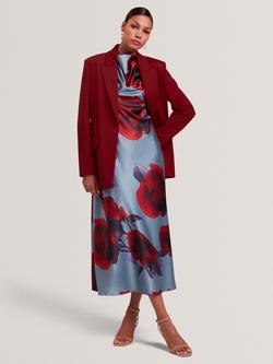 Ted Baker Lyma Relaxed Blazer, Dark Red, Dark Red