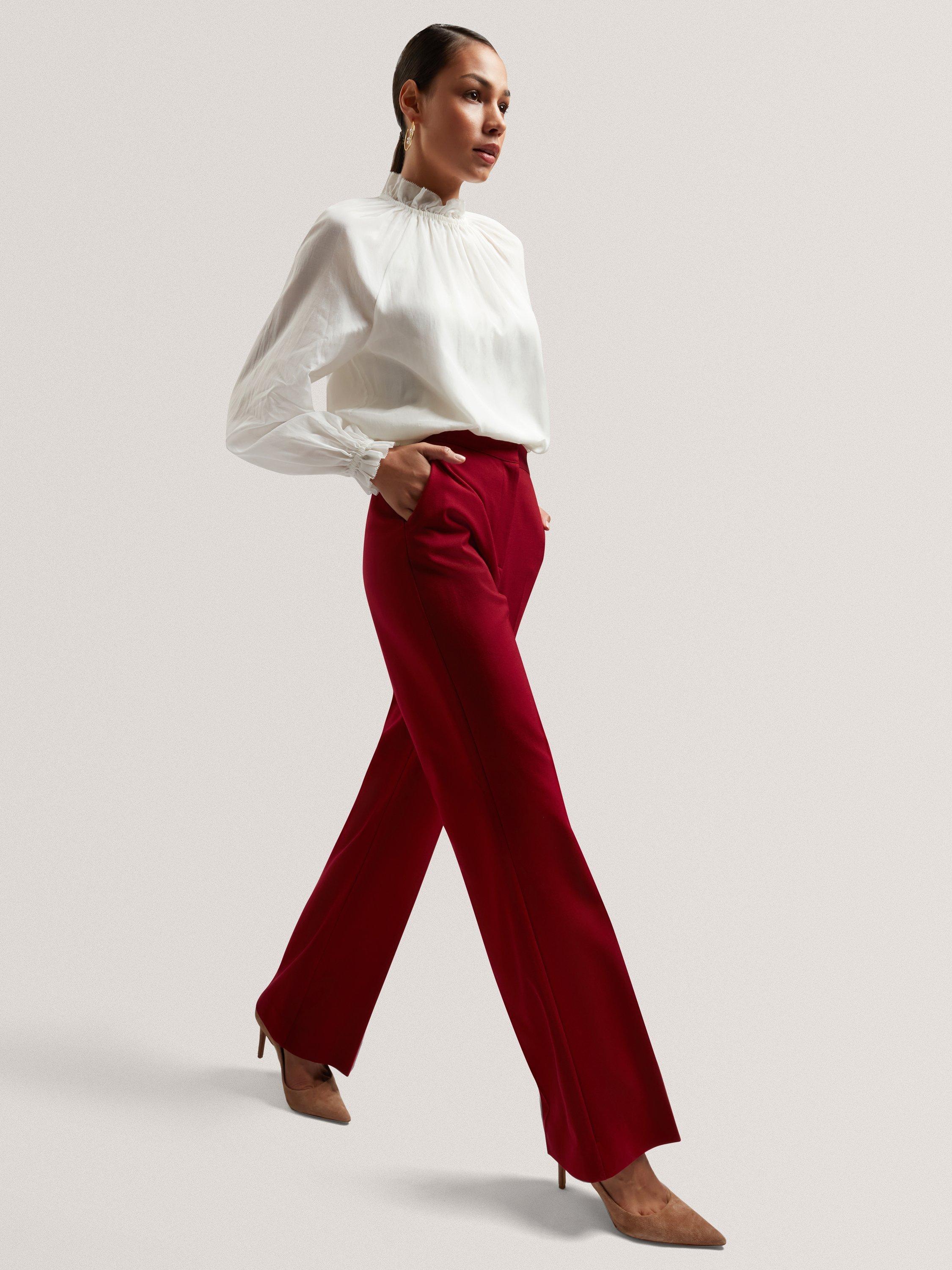 Product image 5 of 7, which shows Ted Baker Samraa Gathered Detail Blouse, Cream, 8